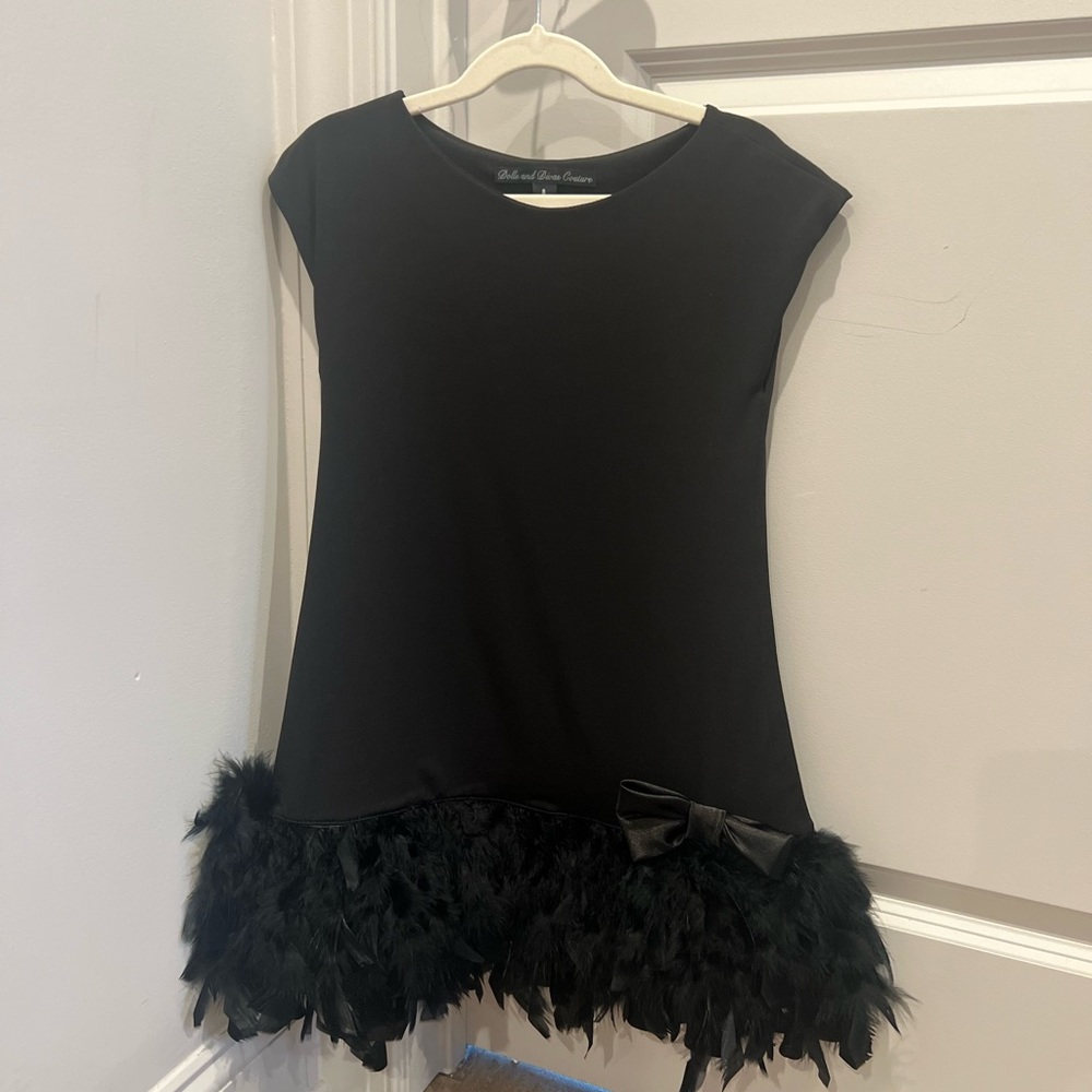 Dolls and divas couture feather bottom dress